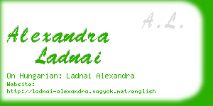 alexandra ladnai business card